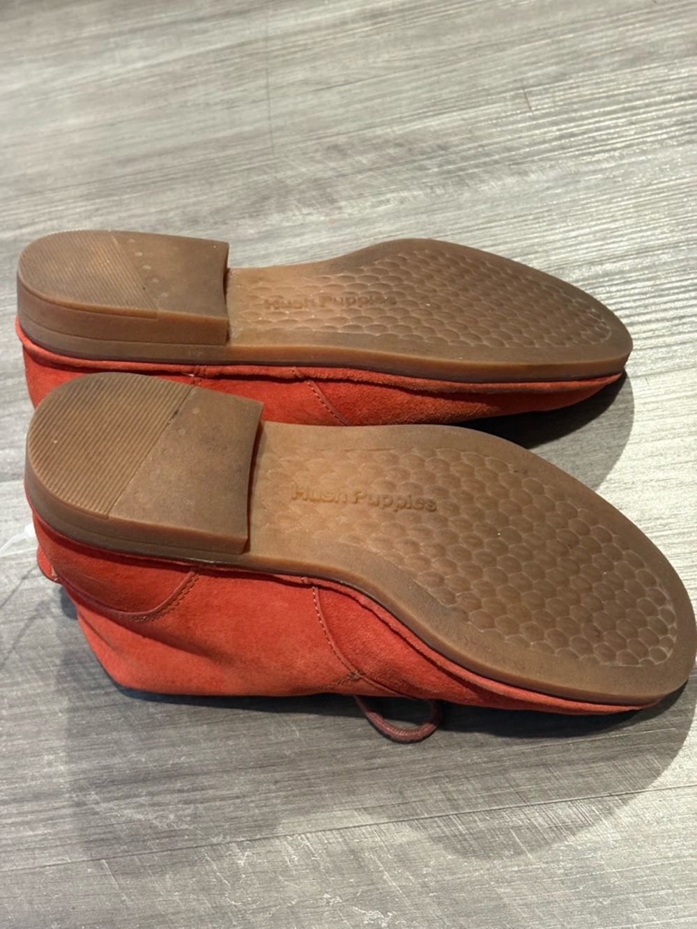 Hush Puppies Suede Lace-Up Boots in Rust Orange - Picture 4 of 6